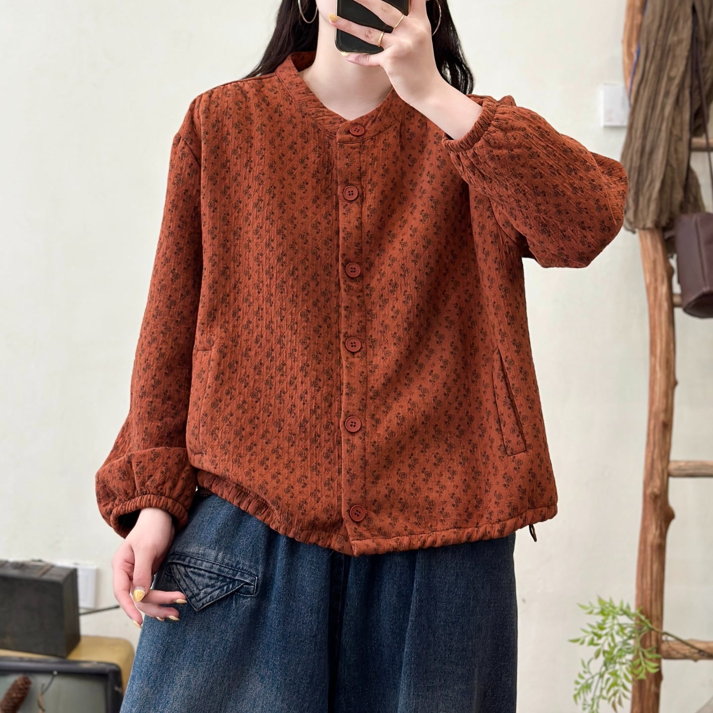 16520新款秋冬加绒休闲减龄百搭上衣外套