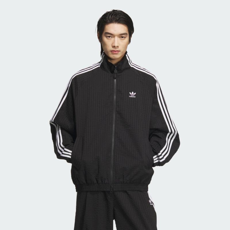 adidas Originals阿迪三叶草男子OS TRACK TOP针织无帽外套KC2605
