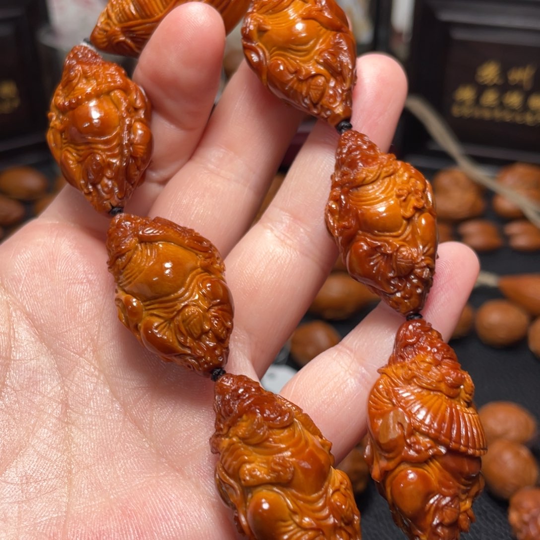 橄榄核手串/手链达摩六祖微走色