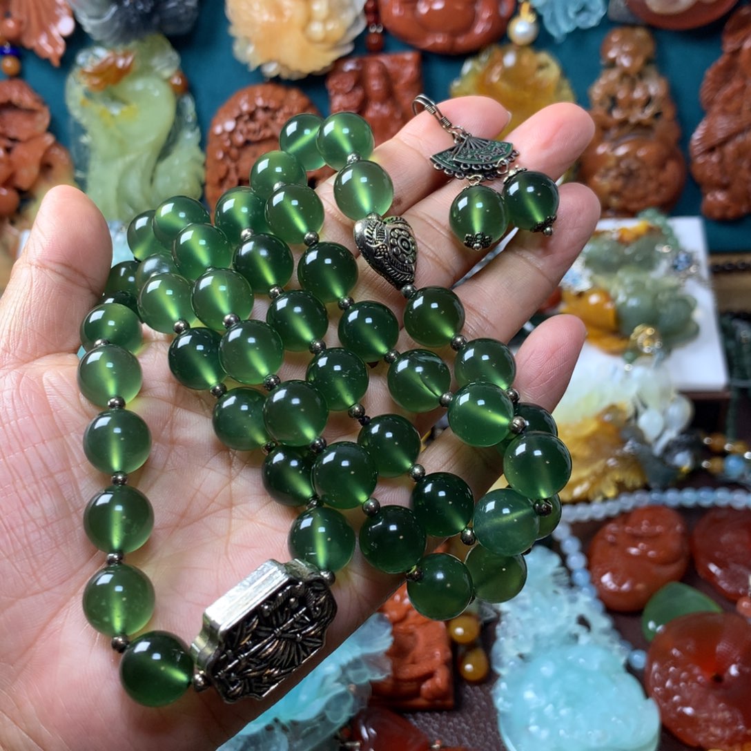 蛇纹石玉挂坠未镶嵌天***故