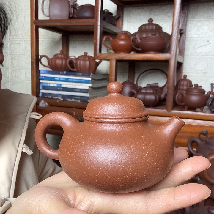 动***带紫砂茶壶容天200cc精工半手工