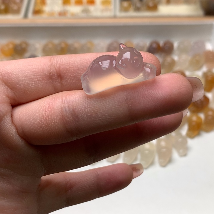 玛瑙/玉髓未镶嵌玛瑙福利趴趴猫