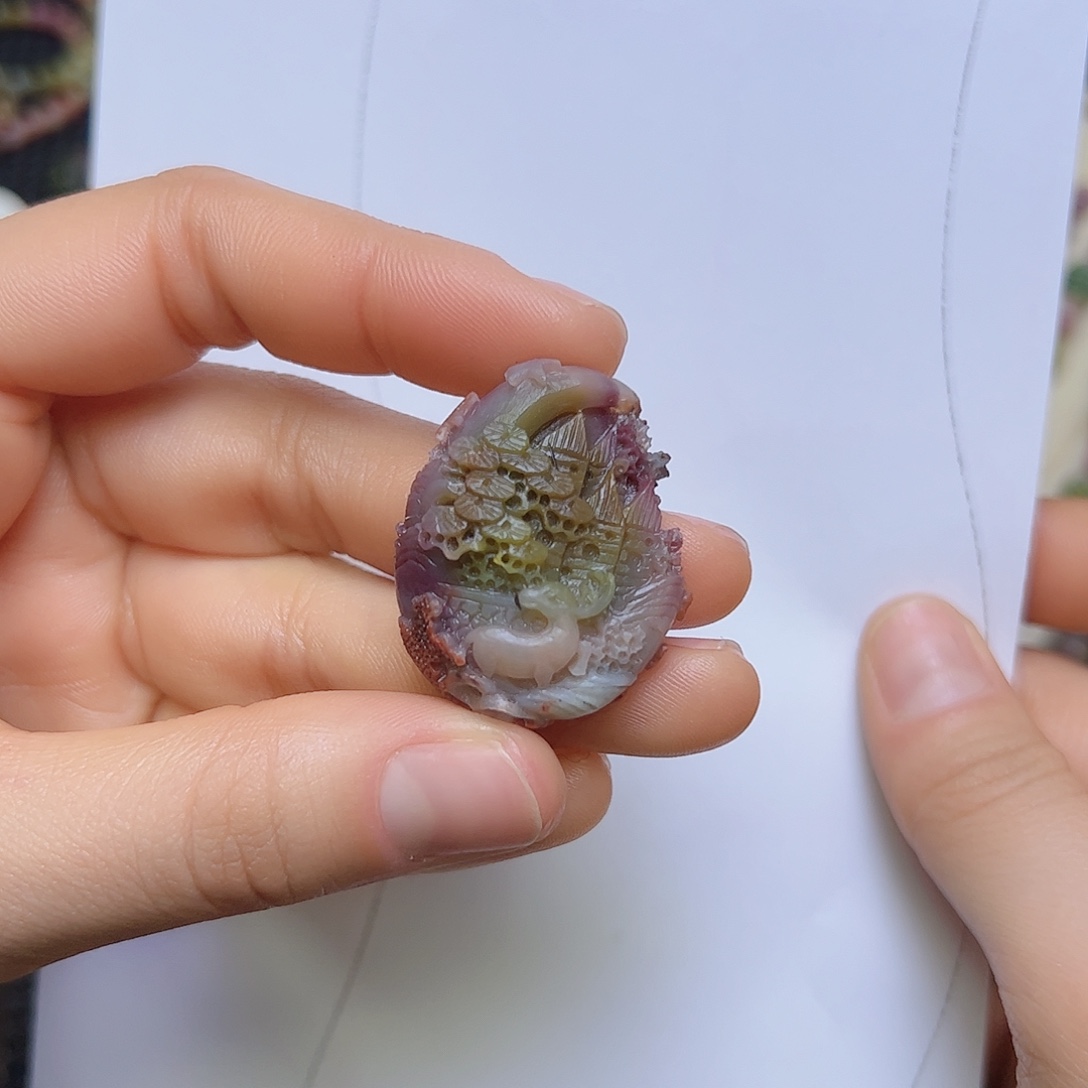 玛瑙/玉髓未镶嵌定制吊坠