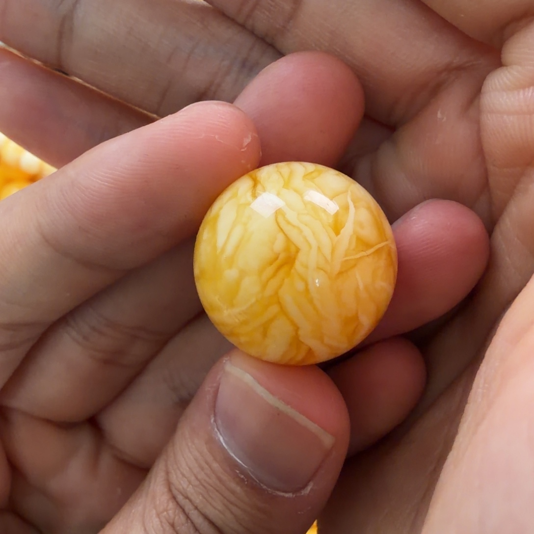 琥珀未镶嵌珠宝奇石22mm