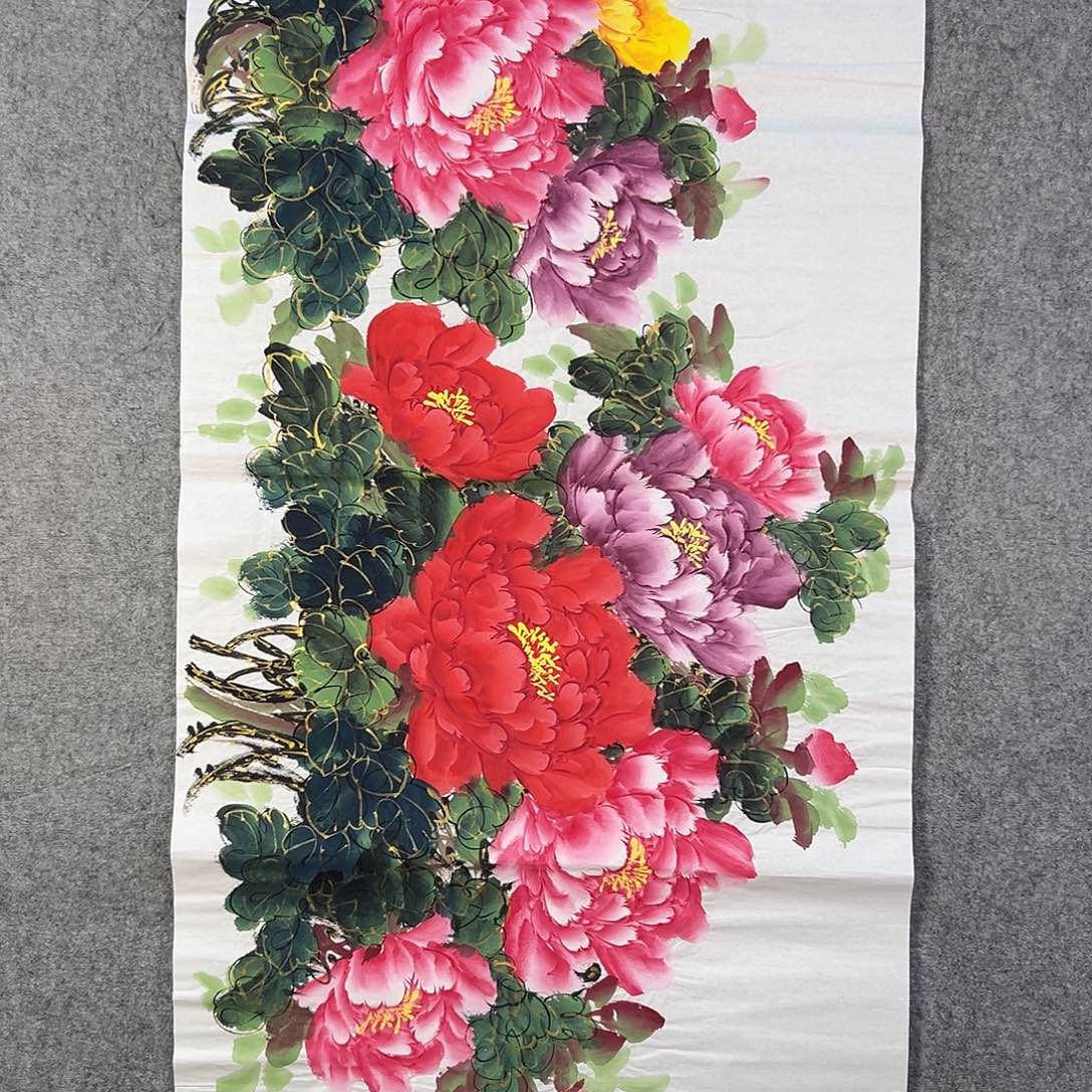 国画812 牡丹等植物生长于这里