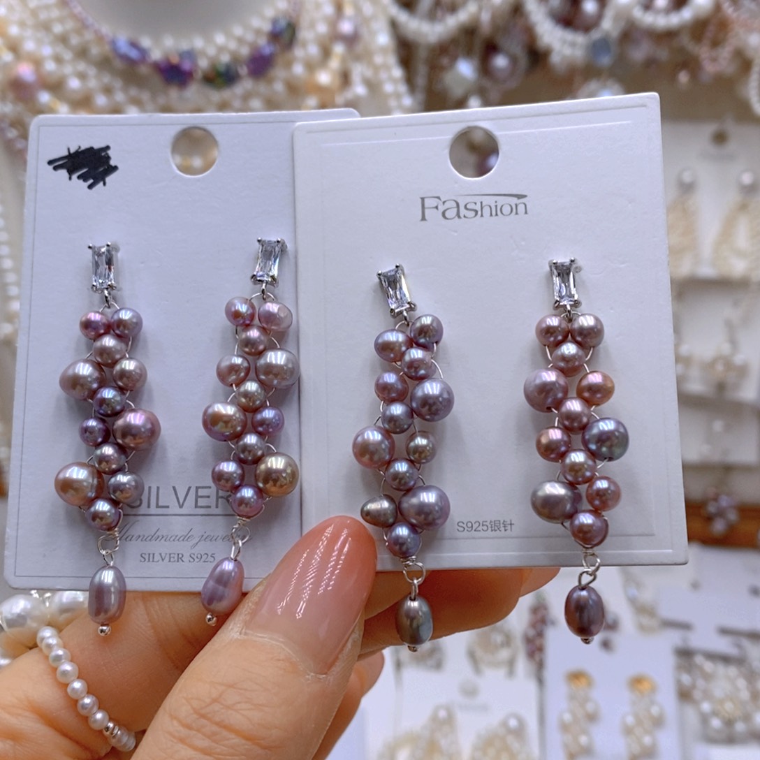 项链合金淡水珍珠