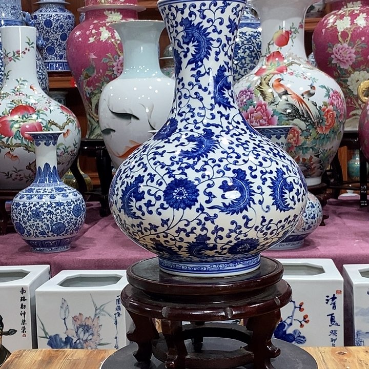 景德镇陶瓷花瓶摆件春**实