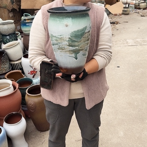 口20高31瑕疵盆子。