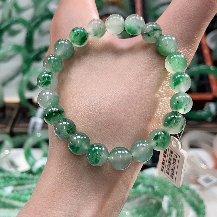 石英质玉手串未镶嵌天然A货非洲翠挂件