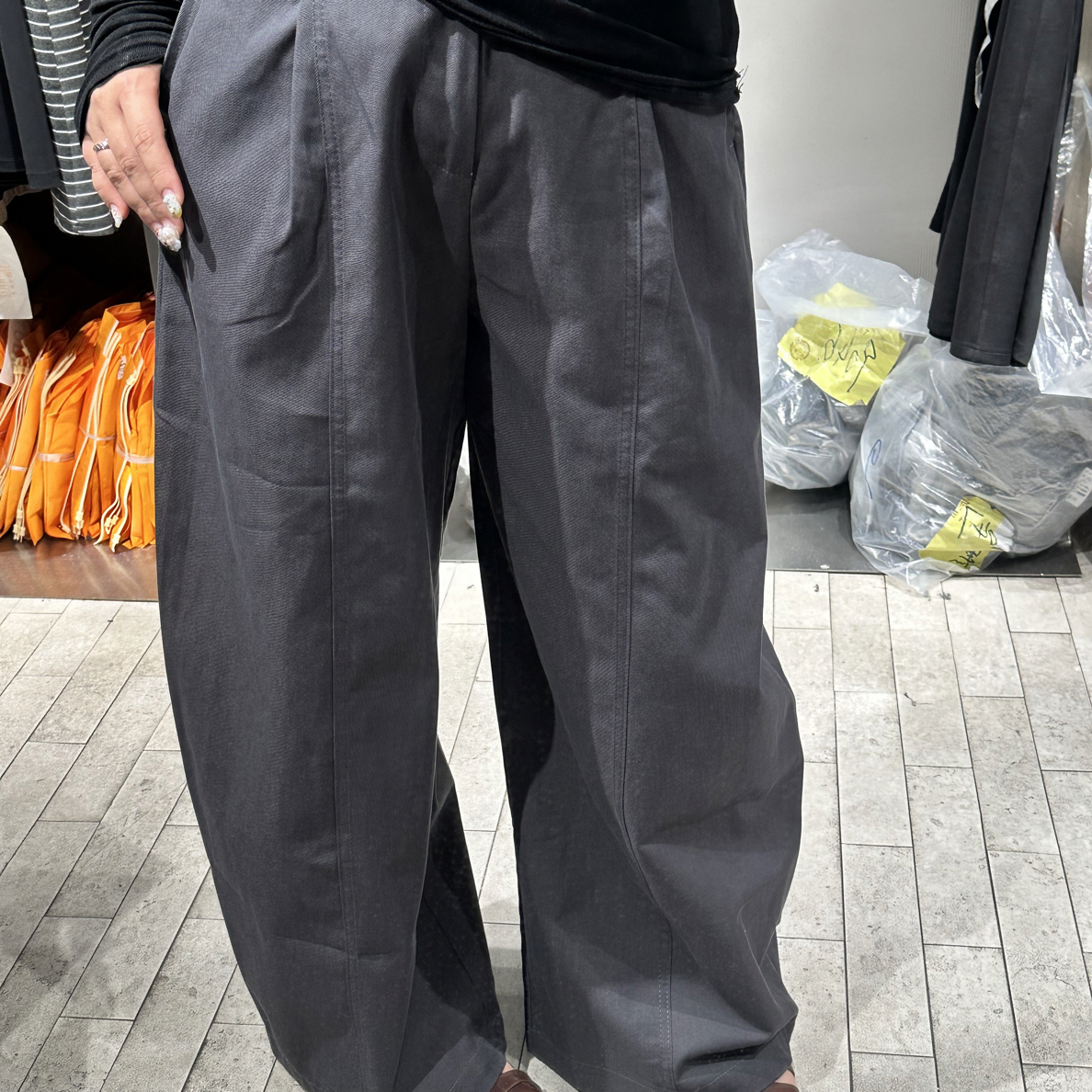 泽儿656加长气球裤弯刀裤