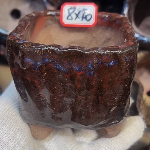 红陶粗陶花盆手工