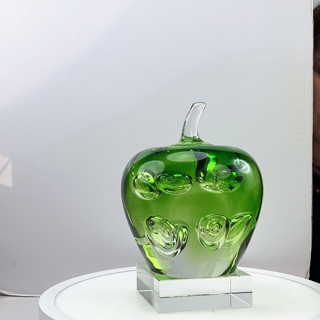 茶盏琉璃水晶苹果