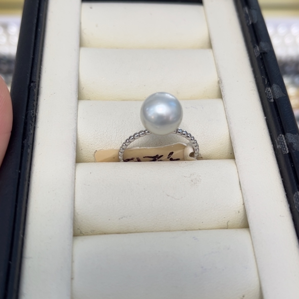 【闪购商品】海水珍珠戒指银S925镶嵌10.4mm