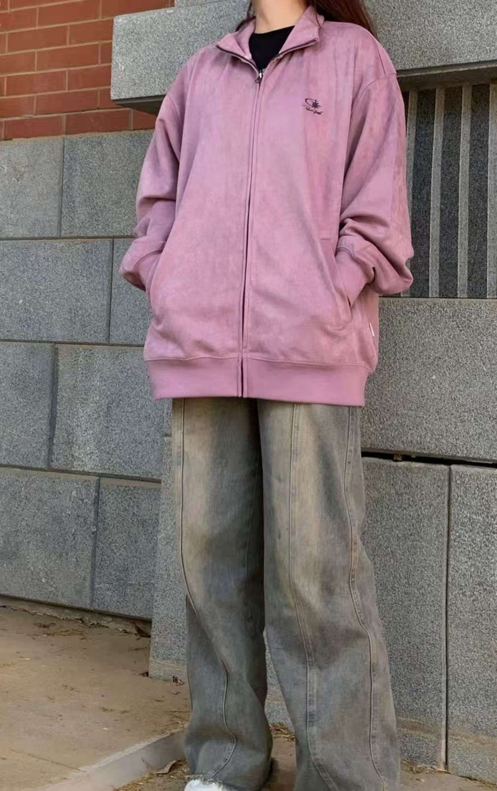 66家立领多色拉链外套（剪标）