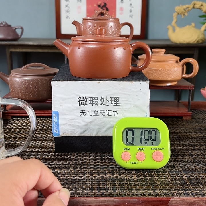 紫砂茶壶黄*宜兴原矿手工紫砂壶