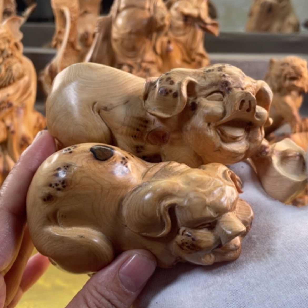 【闪购商品】柏木（崖柏）丁**贝崖柏工艺品摆件