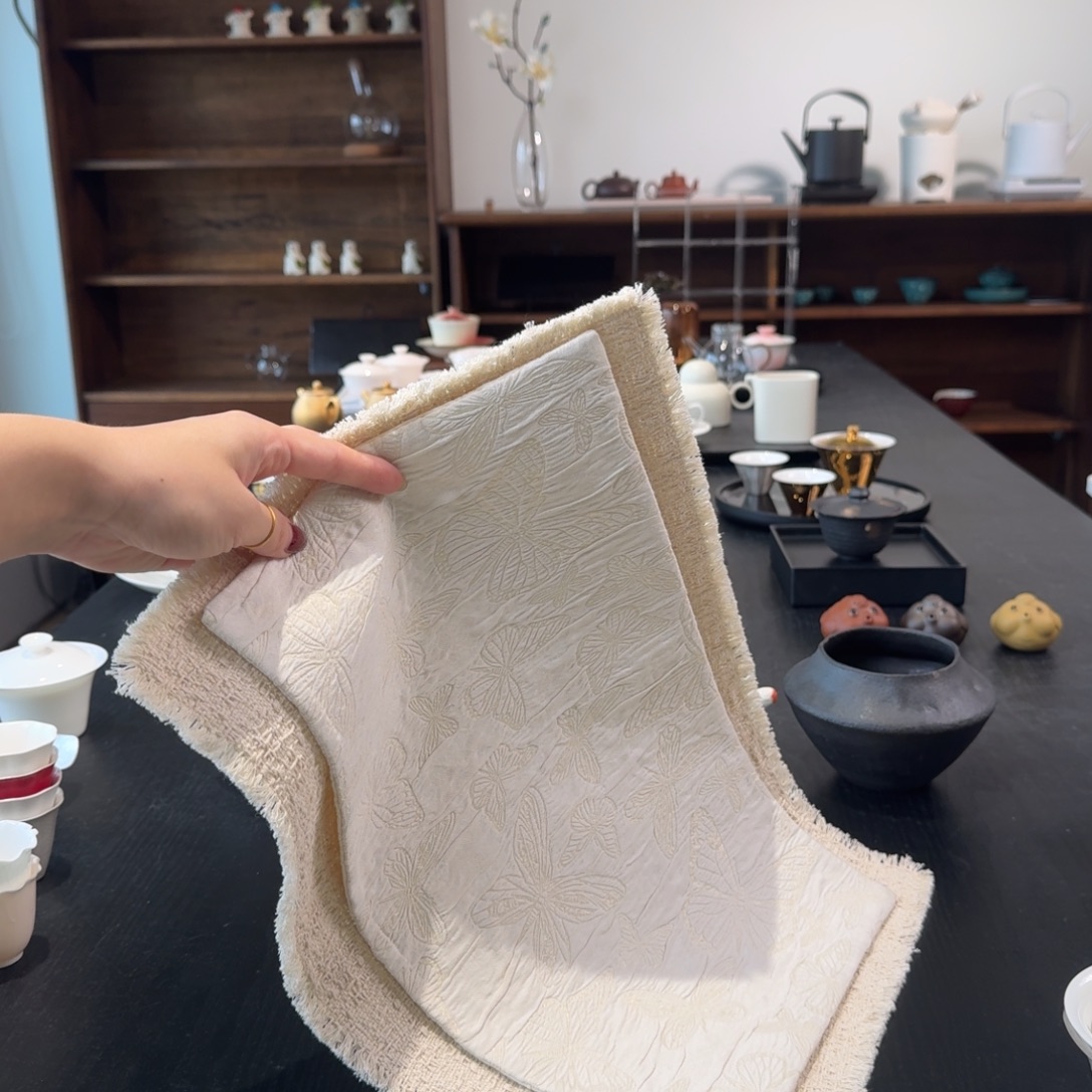 2件套茶席 白蝴蝶+流苏