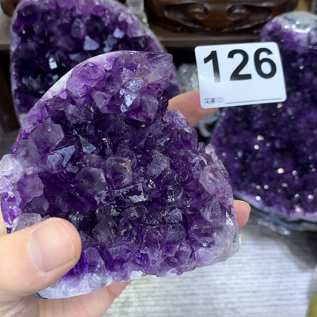 紫晶珠宝半成品未镶嵌126