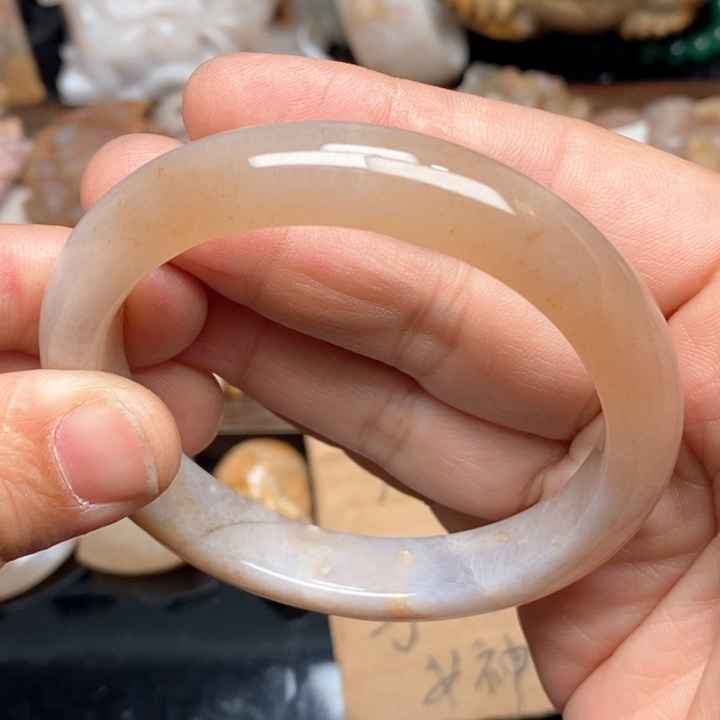 硅化珊瑚（珊瑚玉）手镯未镶嵌55.4