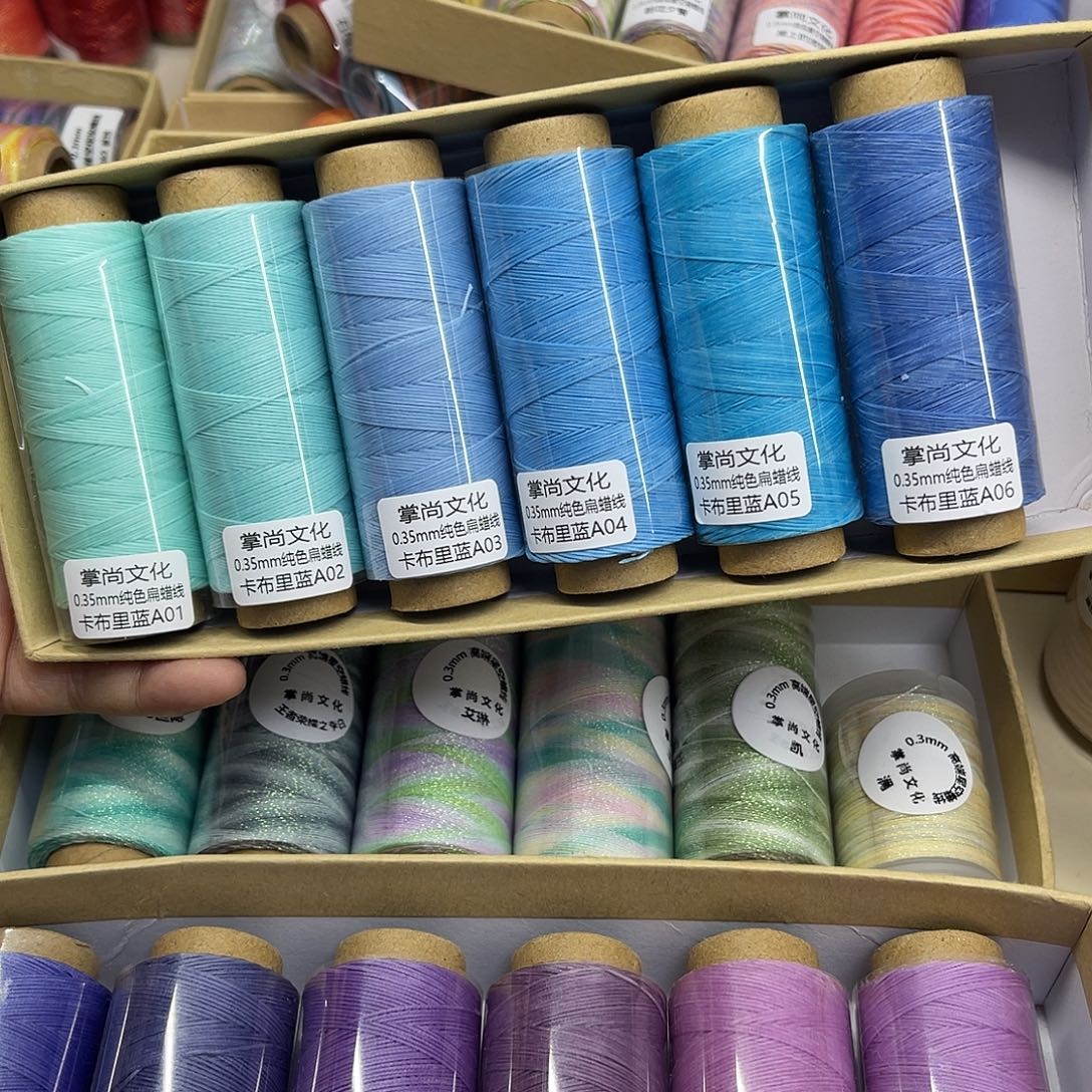 0.35扁蜡 蓝色6个130m