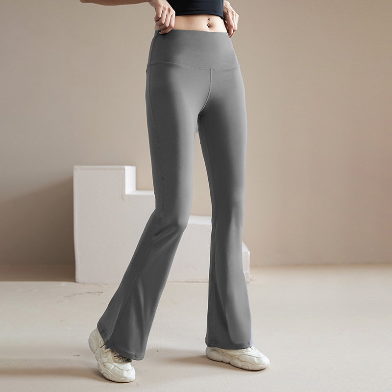GymHUB运动喇叭裤高腰提臀修身时尚九分裤专业普拉提瑜伽健身裤女
