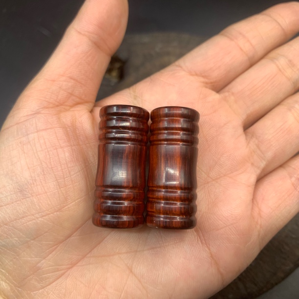  网秋粒手搓水滴轮红木握丸S/D牌通用常规款 一对 网秋粒diy