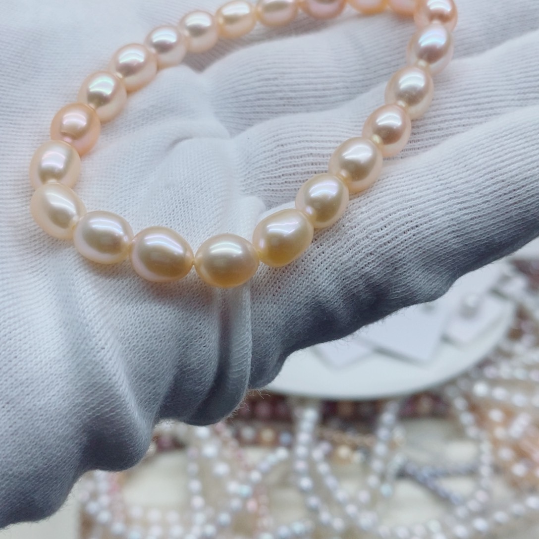 淡水珍珠手链未镶嵌6-7毫米