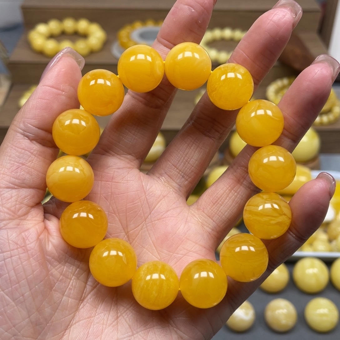 蜜蜡裸石未镶嵌天然