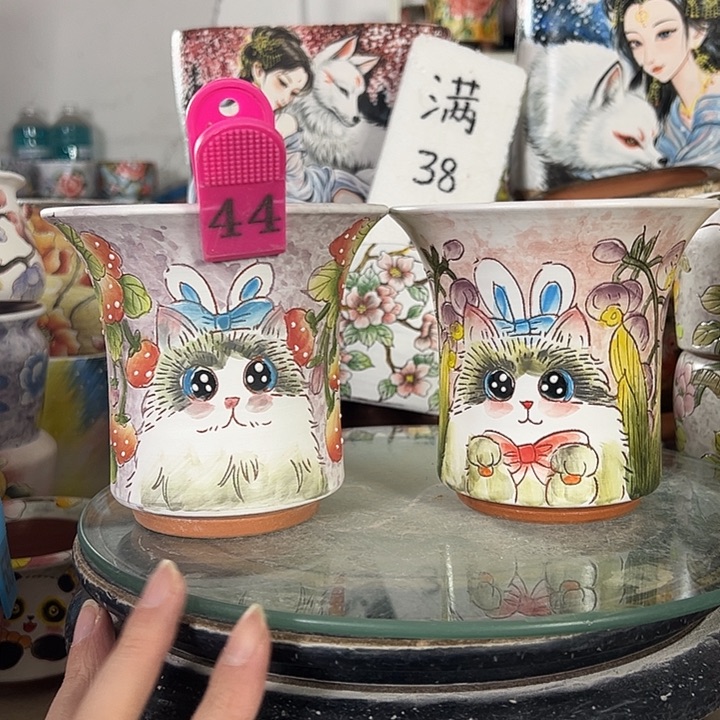 景德镇手绘花盆性价比超高