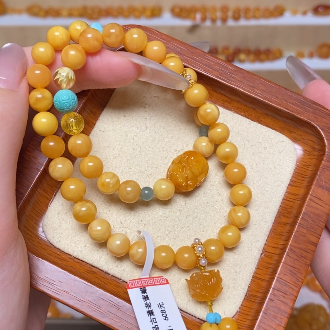 【闪购商品】未镶嵌蜜蜡手链手串