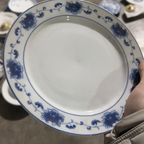 瓷其他7寸盘一个老底