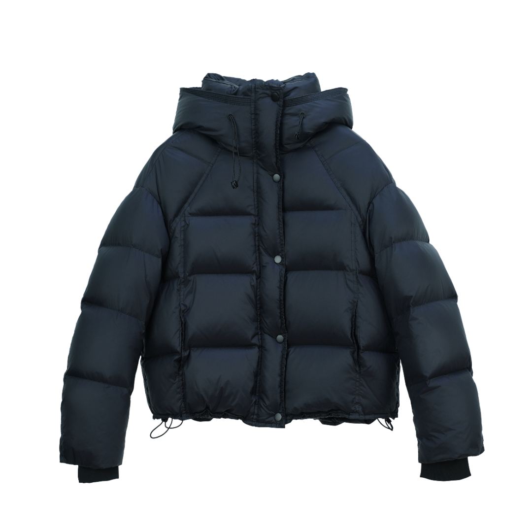 2025新款白鸭绒云朵泡芙显气质时尚休闲百搭连帽短款冬季羽绒服