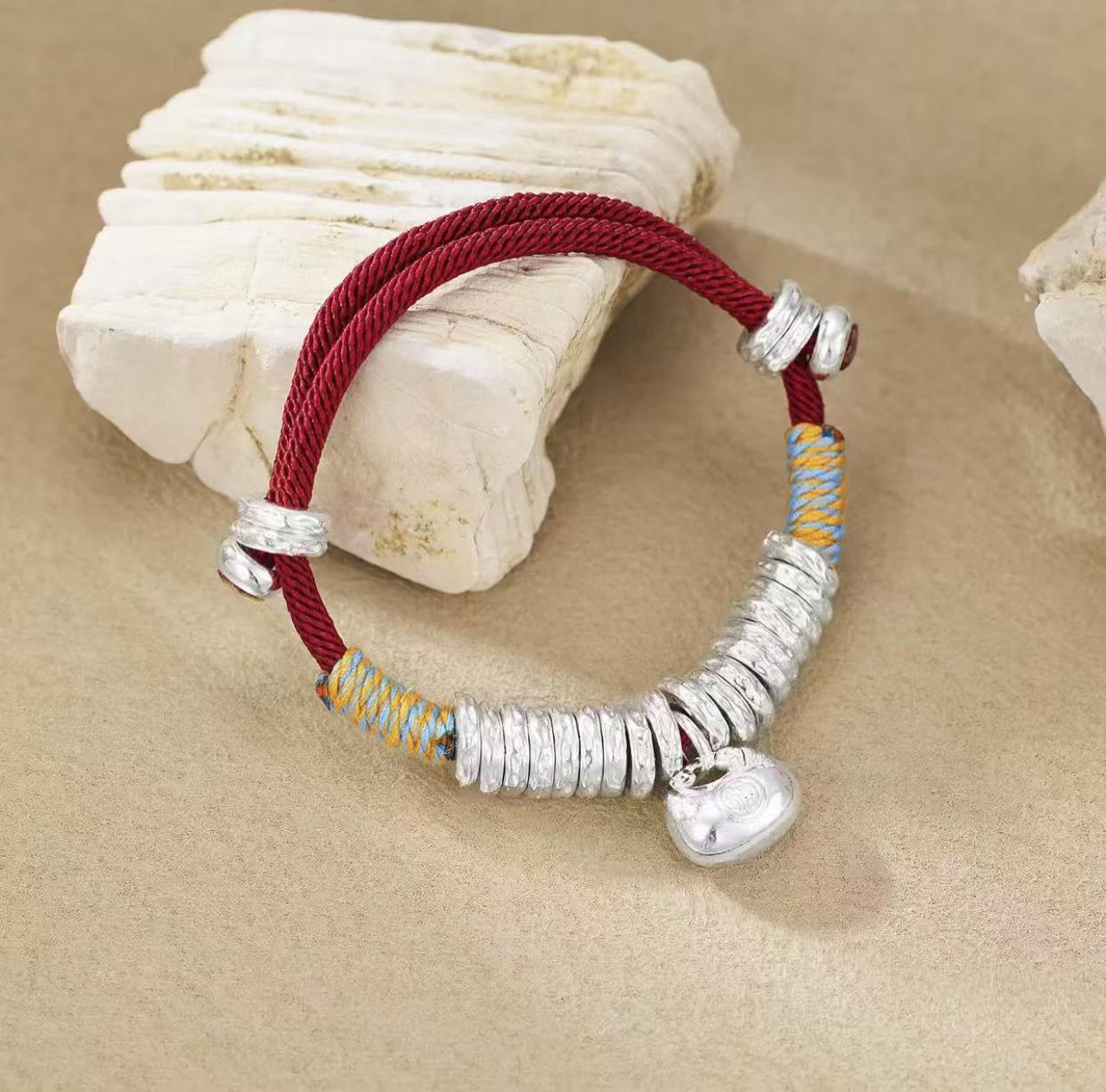 045 红绳小盘缠手链  精美时尚气质首饰无礼盒