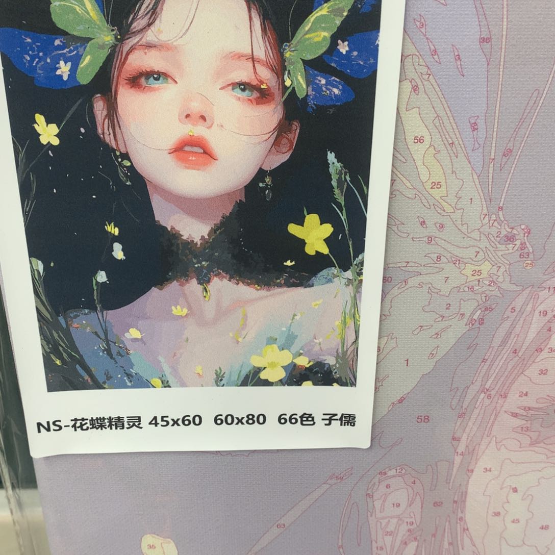 棉布星****?（有现货）花蝶精灵中尺寸棉布带内框背板