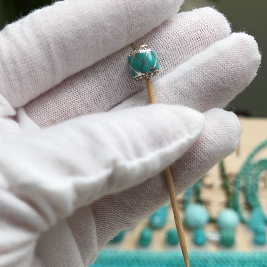 绿松石老型银S925镶嵌