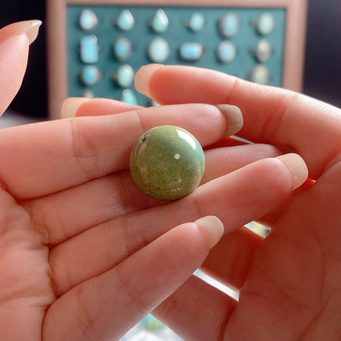 绿松石颈饰银S925镶嵌神*叨