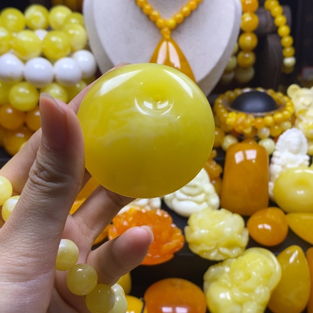 葡***皮非金属树脂平安扣百花蜜