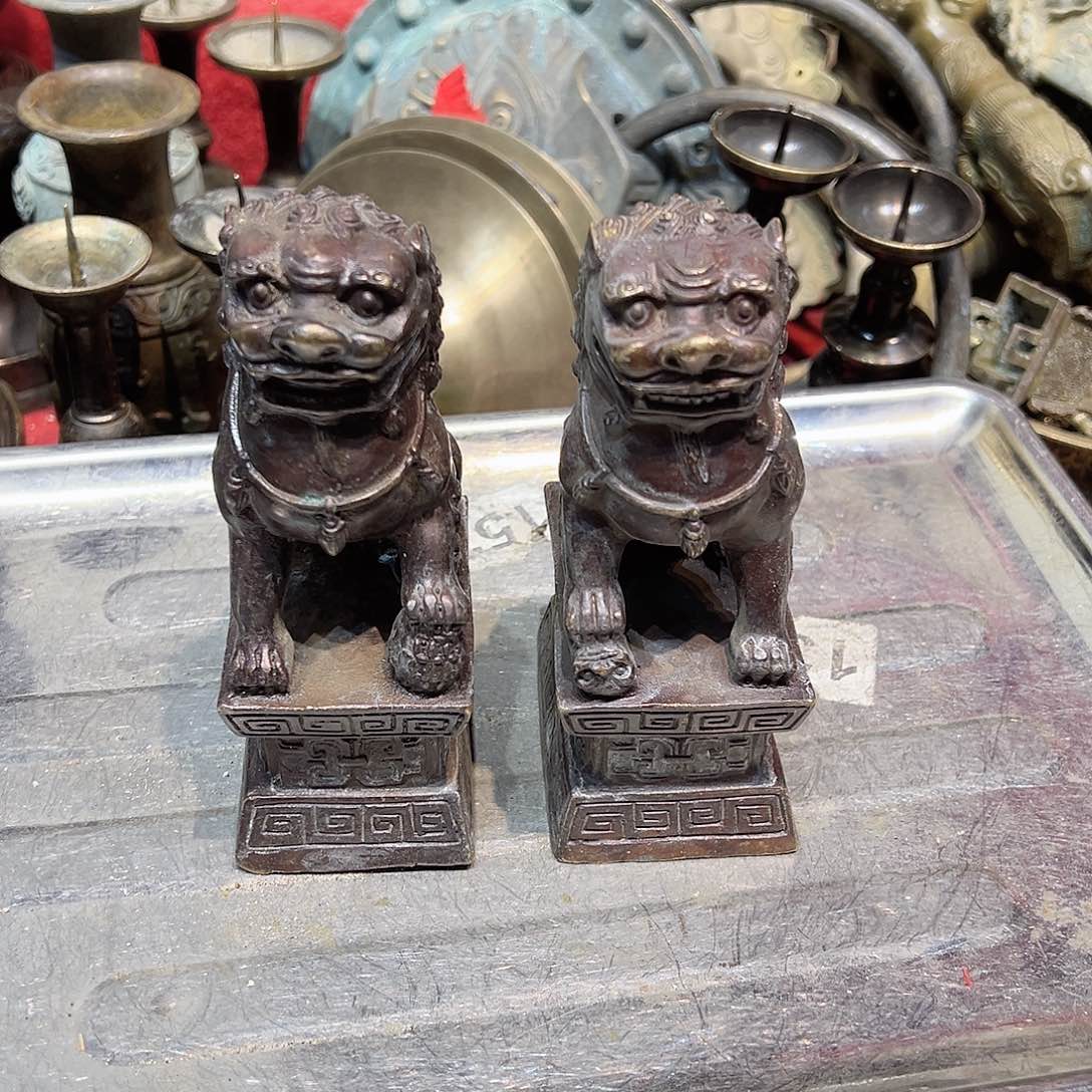 黄铜摆件，文房摆件