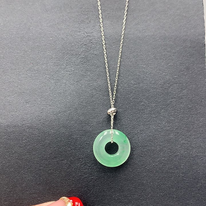 石英质玉颈饰银S925镶嵌