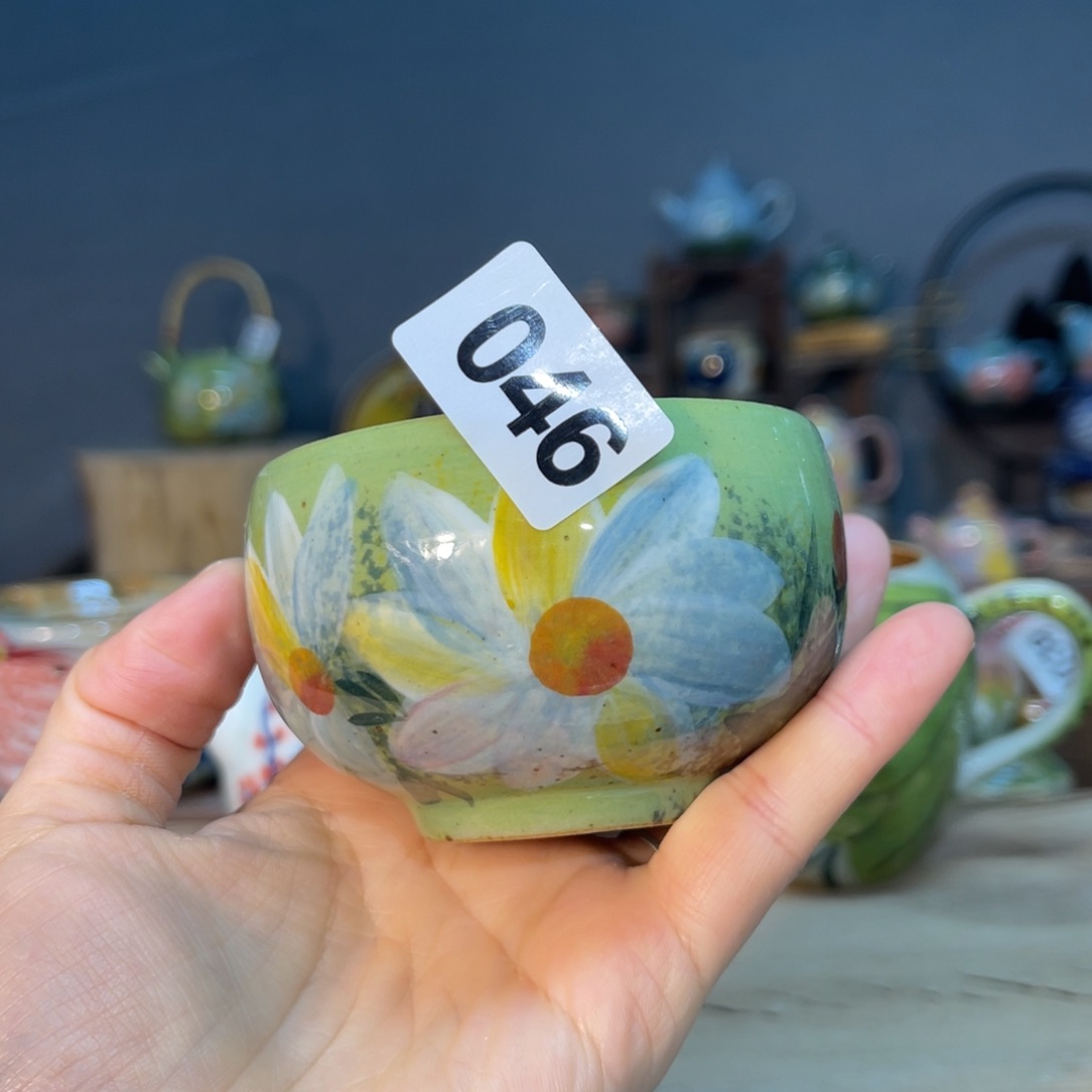 杯素浅陶瓷手工手绘