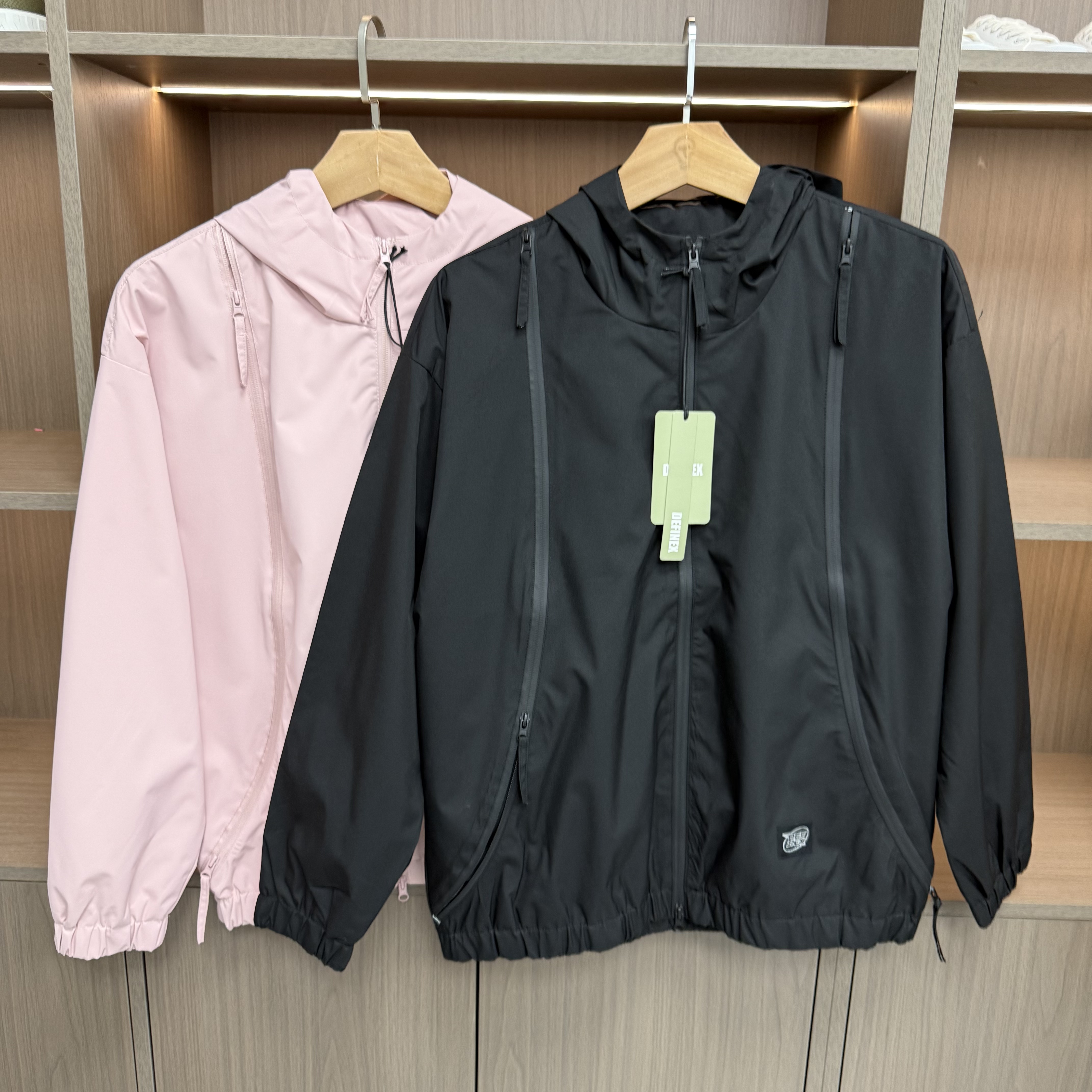 春秋男女同款时尚连帽夹克D43J01100223