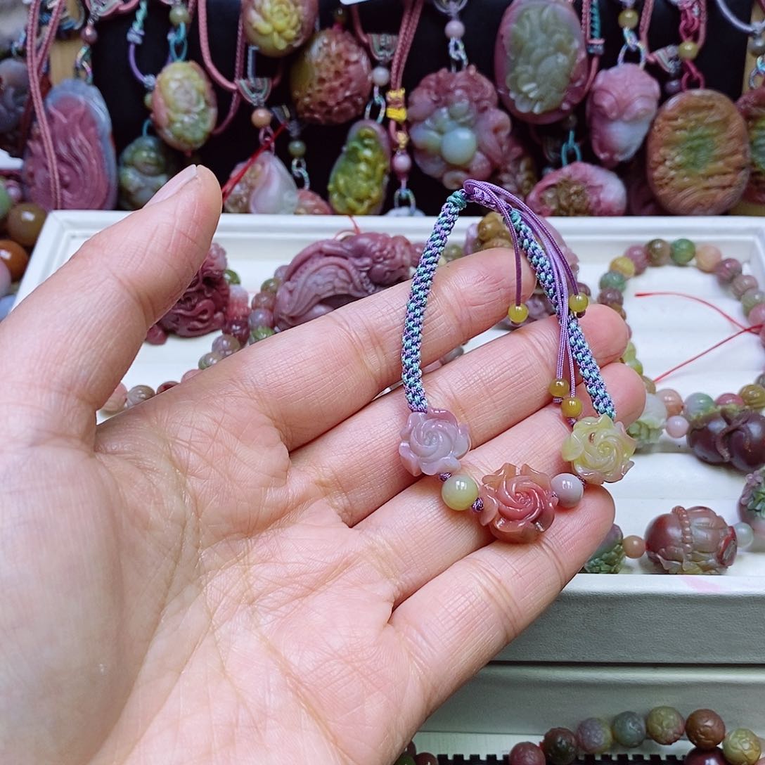 玛瑙/玉髓盐源玛瑙手链未镶嵌