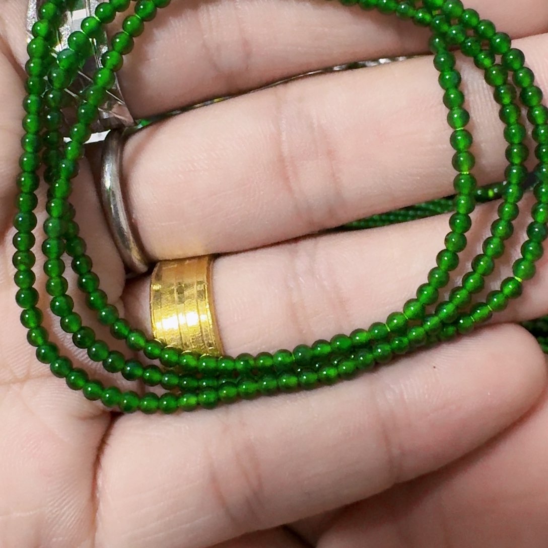 翡翠手链未镶嵌卡二点六