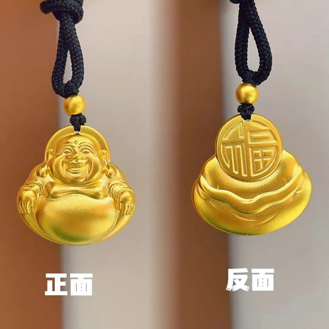 合金项坠/吊坠大肚弥勒佛吊坠