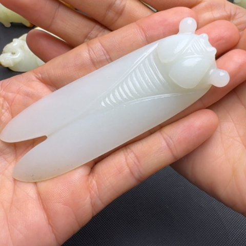 桑***铭和田玉未镶嵌挂件