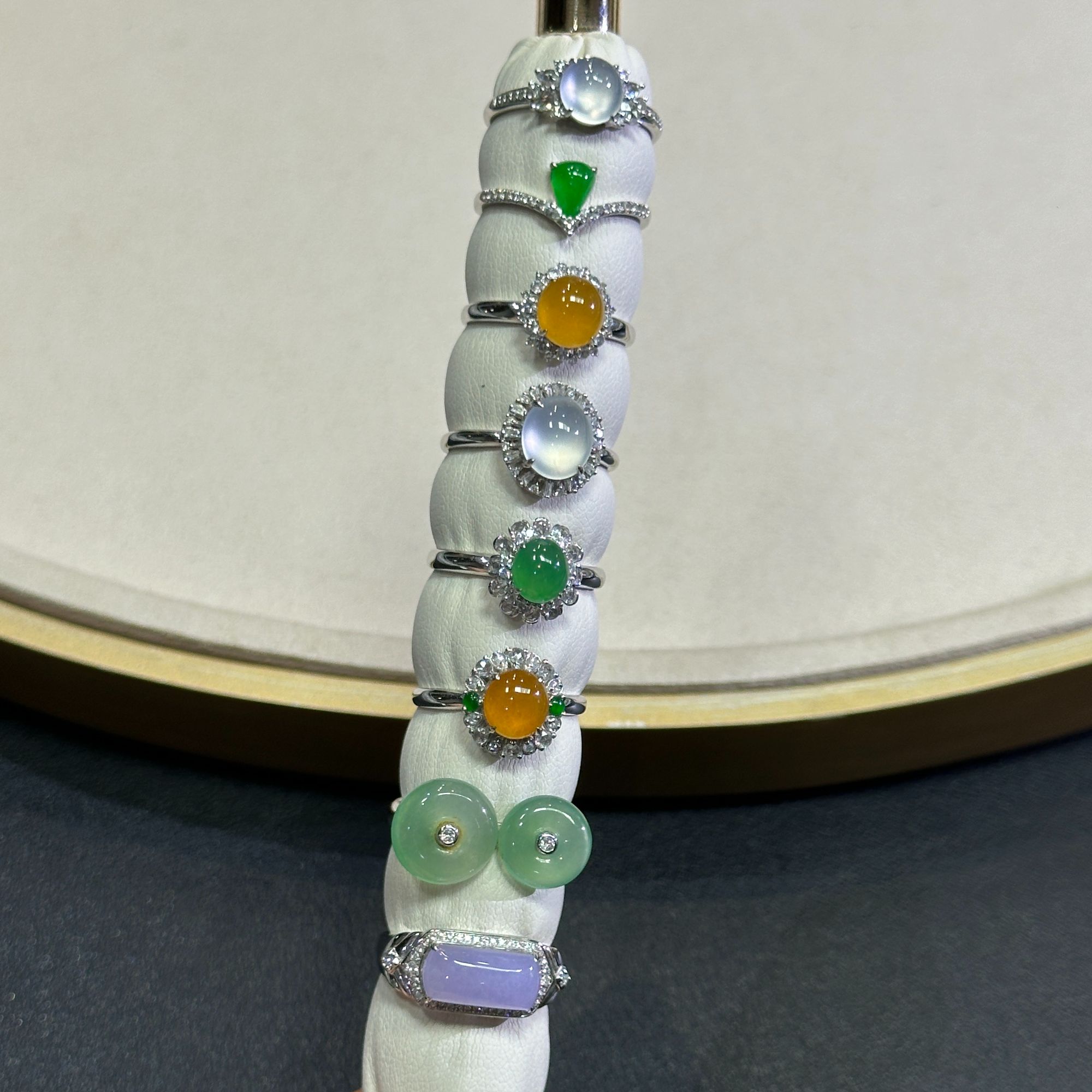 翡翠戒指1件-18K金-多样性发货只发一件-AE1-JX|CXQ21