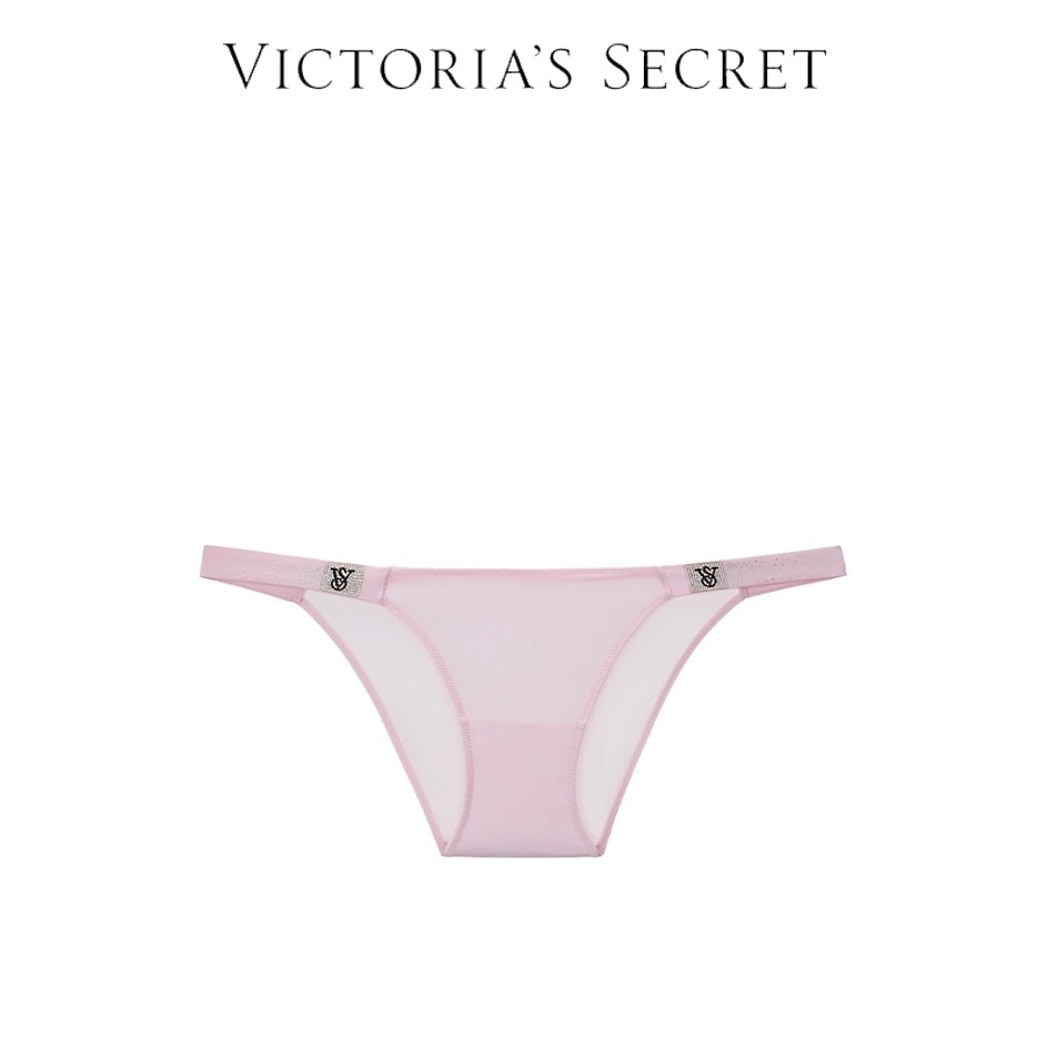 【维密·水钻渐变低腰内裤】水钻Logo低腰比基尼内裤