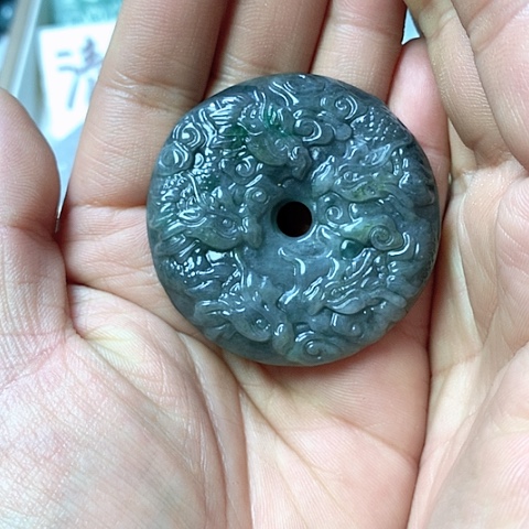 翡翠颈饰未镶嵌天然缅甸翡翠a货