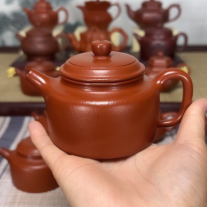紫砂茶壶刘*师德钟200cc手工壶