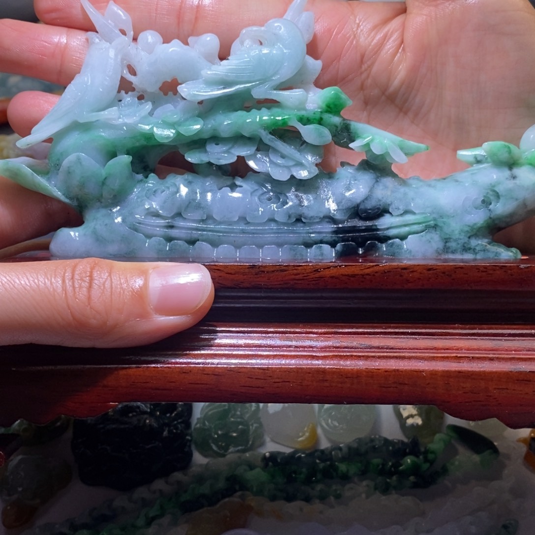 定制翡翠未镶嵌毛货